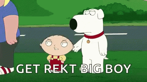 Get Rekt Stewie GIF