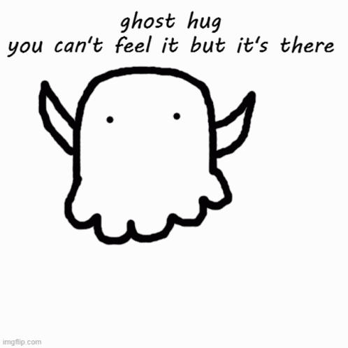 Ghost Hug Virtual Hug GIF