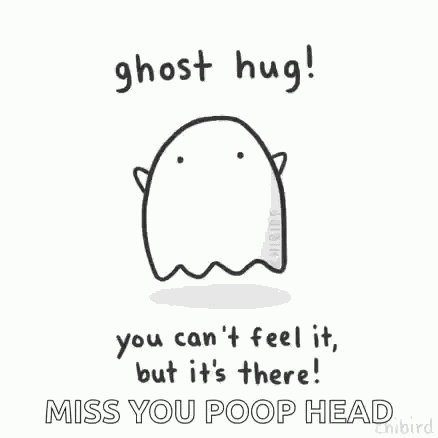 Ghost Hug You Cant Feel It But Its There GIF