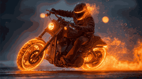 Ghost Rider Motorcycle GIF