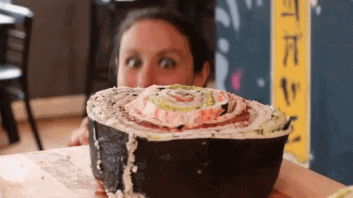 Giant Sushi Delicious GIF