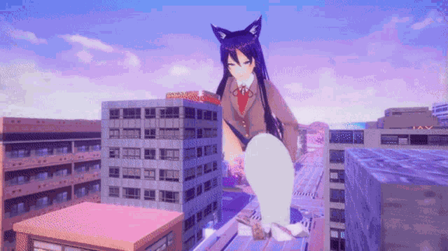 Giantess Growth Ddlc GIF