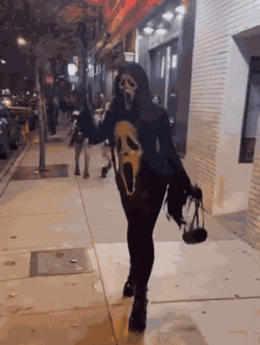 Girl Ghostface Scream Girl GIF