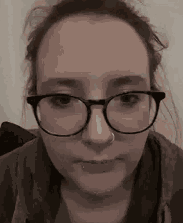 Girl Glasses GIF