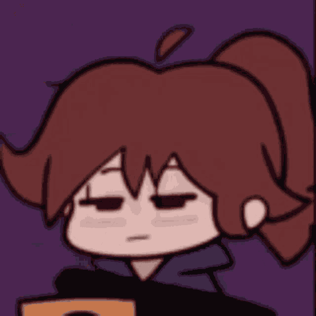 Girl Yawning Gf Fnf GIF