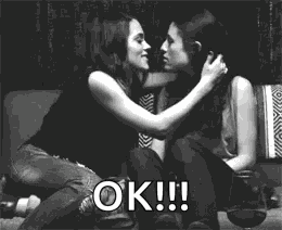 Girls Kiss GIF