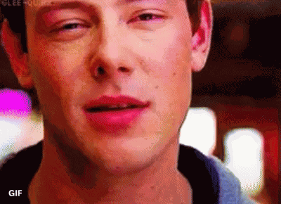 Glee Kiss Gross GIF