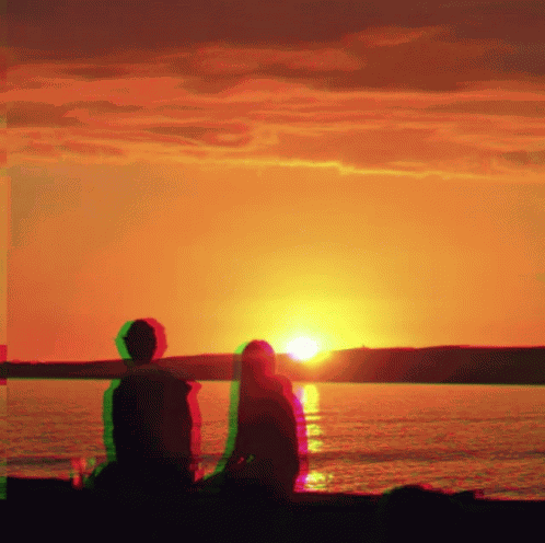 Glitch Sunset GIF