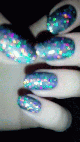 Glitter Nails GIF