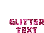 Glitter Text Glitter Sticker