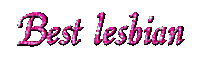 Glitter Text Lesbian Sticker