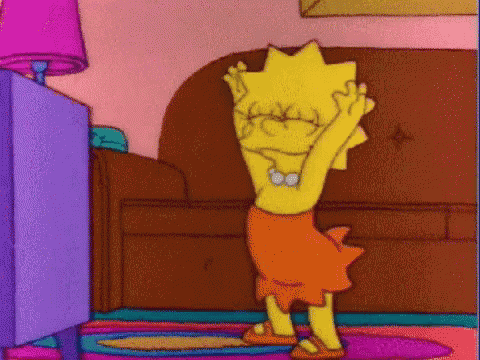 Go Lisa! Go Lisa! Lisa Simpson Shaking It! GIF