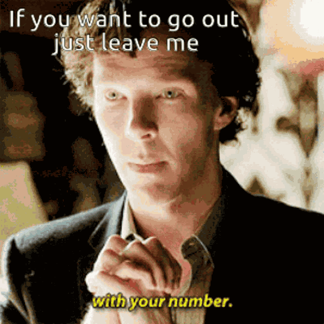 Go Out With Me Leave Me Your Number GIF