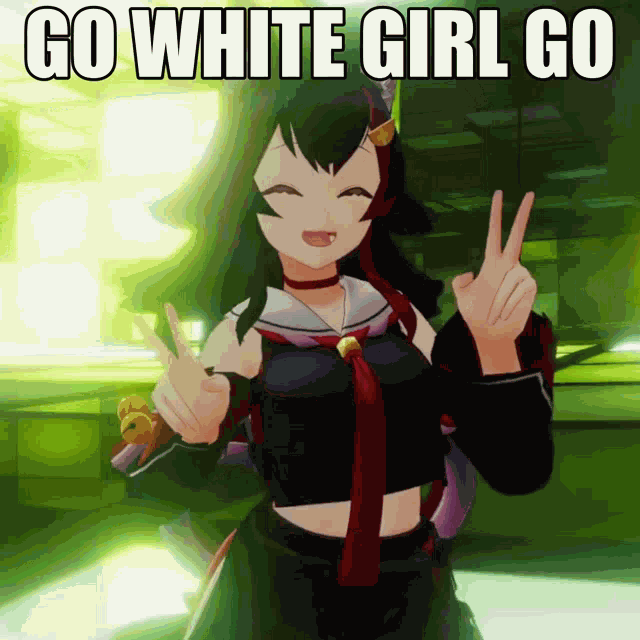 Go White Girl Go Ookami Mio GIF