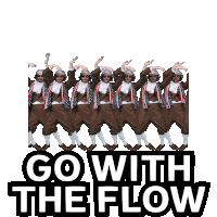 Go With The Flow Benjammins Sticker