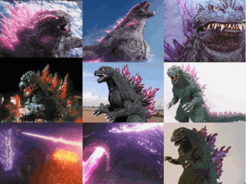 Godzilla Pink GIF