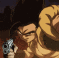 Gogeta With A Gun Meme
