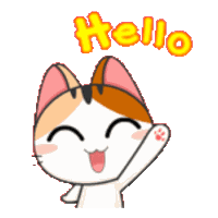 Gojill The Meow Hello Sticker