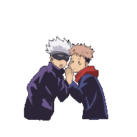 Gojo Yuji Whisper Transparent Sticker