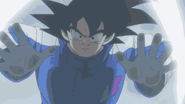 Goku Breath GIF