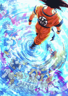 Goku Forms GIF