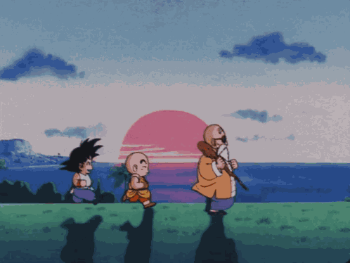 Goku Krilin GIF