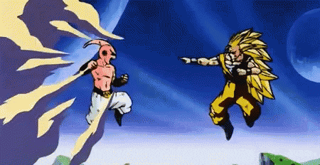 Goku Ssj3 Vs Kid Boo GIF