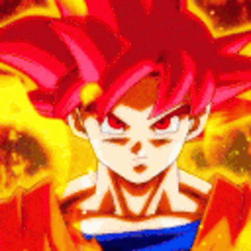 Goku Super Saiyan God GIF