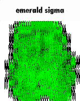 Golden Sigma Emerald Sigma Sticker