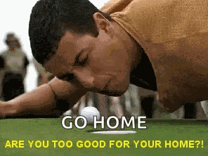 Golf Too Good For Your Home GIF
