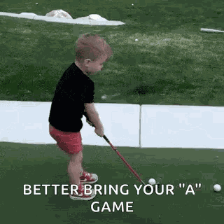 Golfing Kid GIF