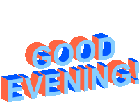 Good Evening Greetings Sticker