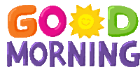Good Morning Sticker