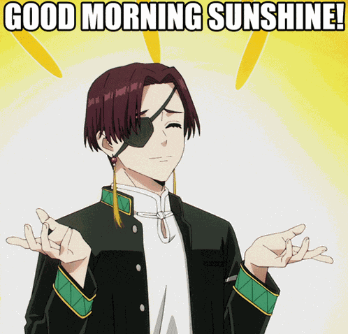 Good Morning Anime Boy GIF