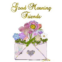 Good Morning Good Morning Flowers Sticker