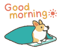 Good Morning Kawaii Sticker