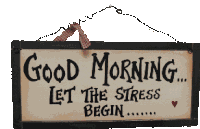 Good Morning Stress Sticker
