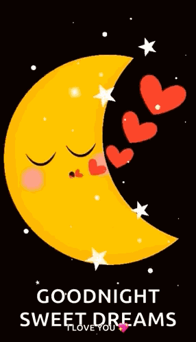 Good Night Cute Cartoon Gif GIF