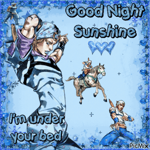 Good Night Johnny Joestar GIF
