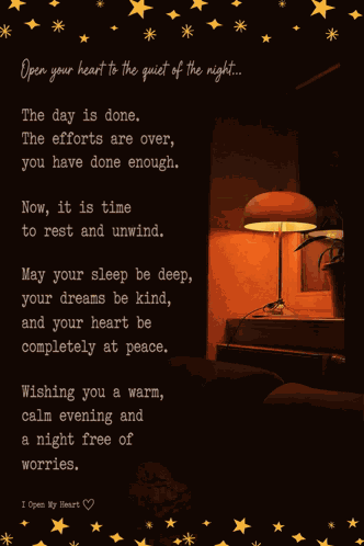 Good Night Open Your Heart GIF