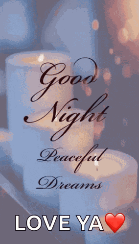 Good Night Peaceful Dreams GIF