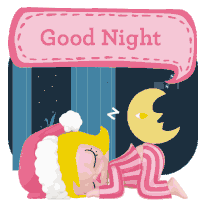 Good Night Sticker
