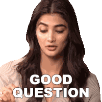 Good Question Pooja Hegde Sticker