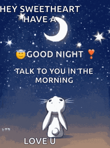 Goodnight Rabbit GIF