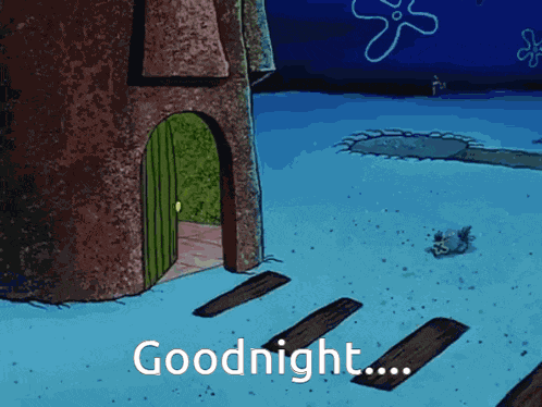 Goodnight Spongebob GIF