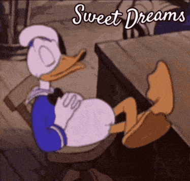 Goodnight Sweet Dreams Donald Duck GIF