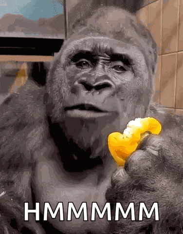 Gorilla Side Eye GIF