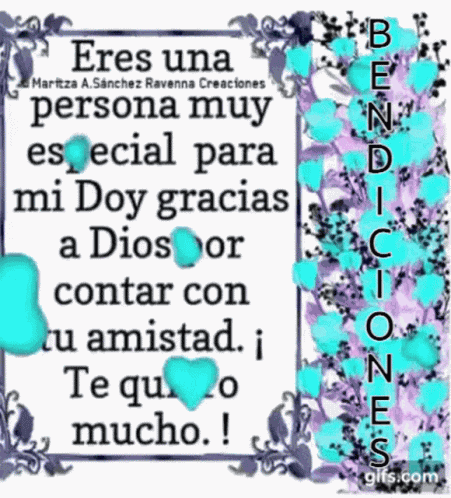Gracias Amistad Bendiciones GIF