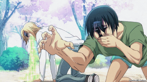Grand Blue Puke GIF
