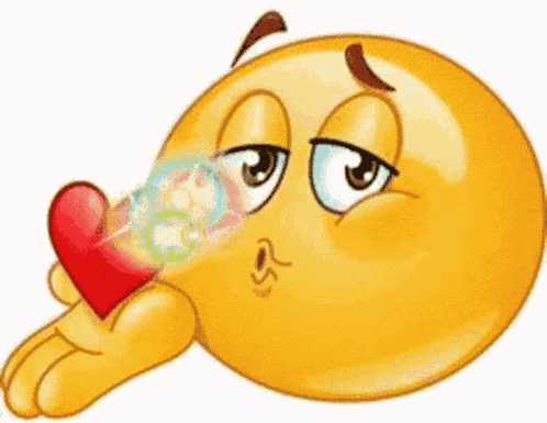 Greasestain Kissing Emoji GIF